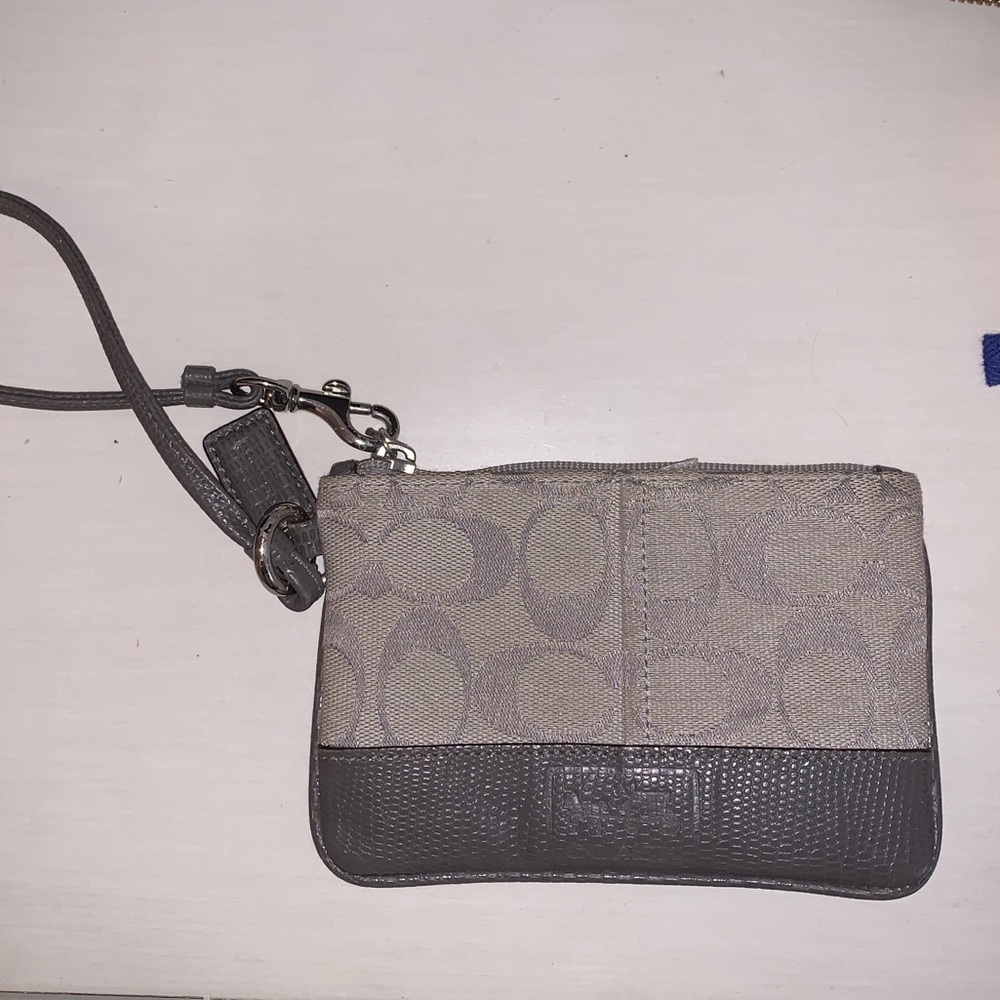 Small Gray Coach Wallet